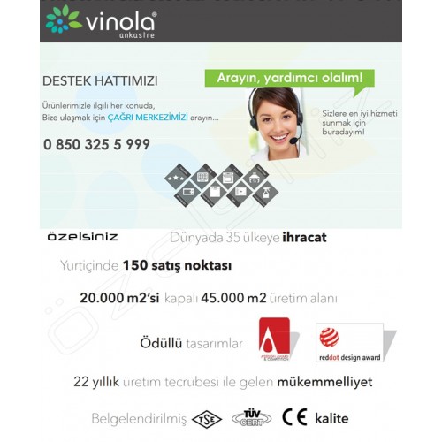 ViNOLA ANKASTRE RUSTİK FİLDİŞİ DAVLUMBAZ- CWR100.604 F